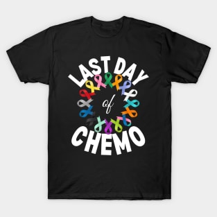 Last Day Of Chemo Radiation Cancer Awareness Survivor T-Shirt